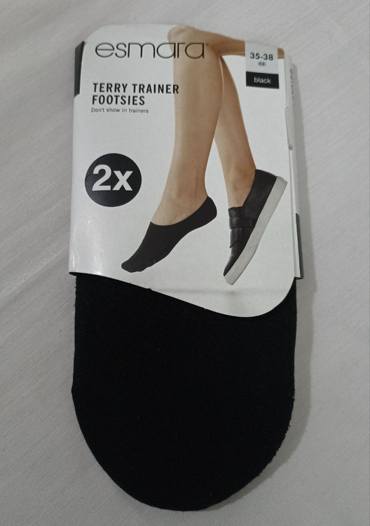 بسته ۲ عددی جوراب کالج زنانه Esmara - نخی، پنبه ارگانیک و فوق کمحساسیت